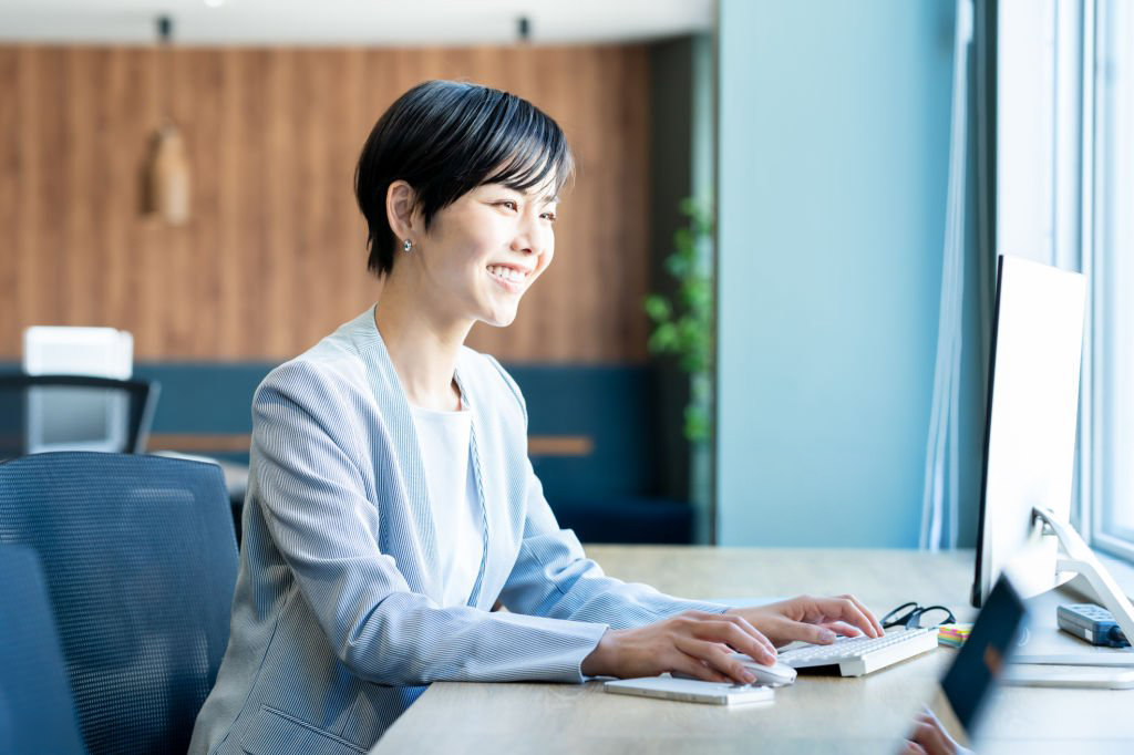 business woman working in the office